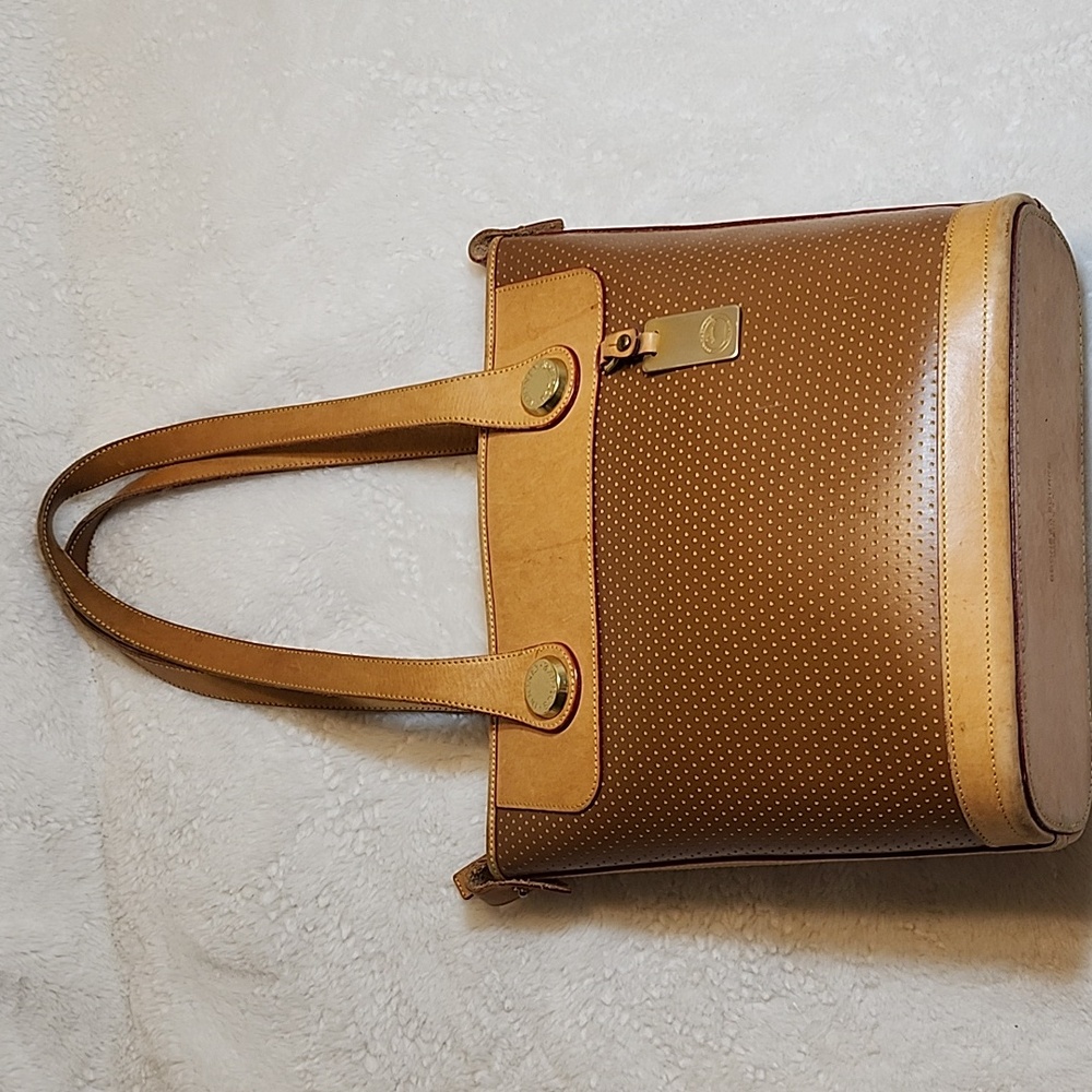 Vtg Dooney & Bourke Cabriolet Leather Shopper Tote Shoulder Bag - Picture 10 of 16